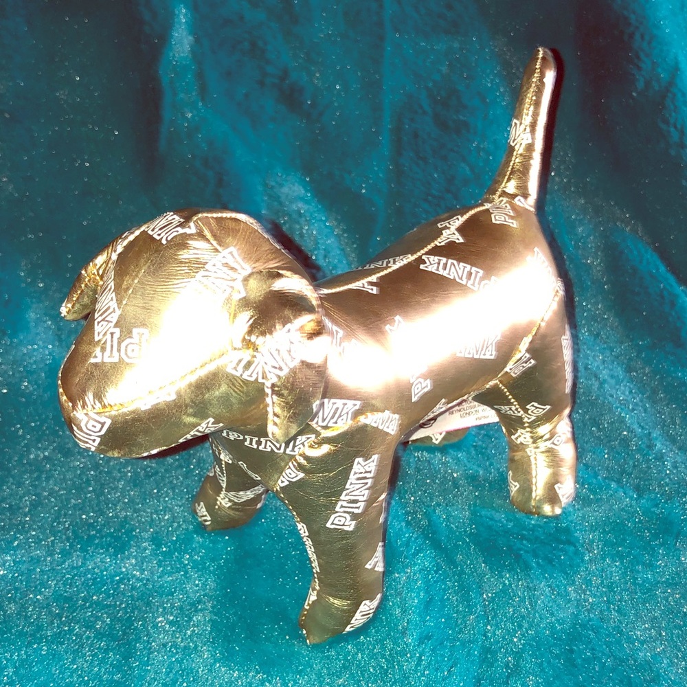 PINK by Victoria’s Secret Small Golden Stuffed Dog